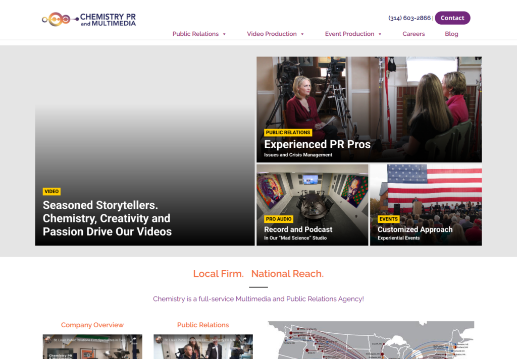 Chemistry PR & Multimedia – St. Louis Agency Website