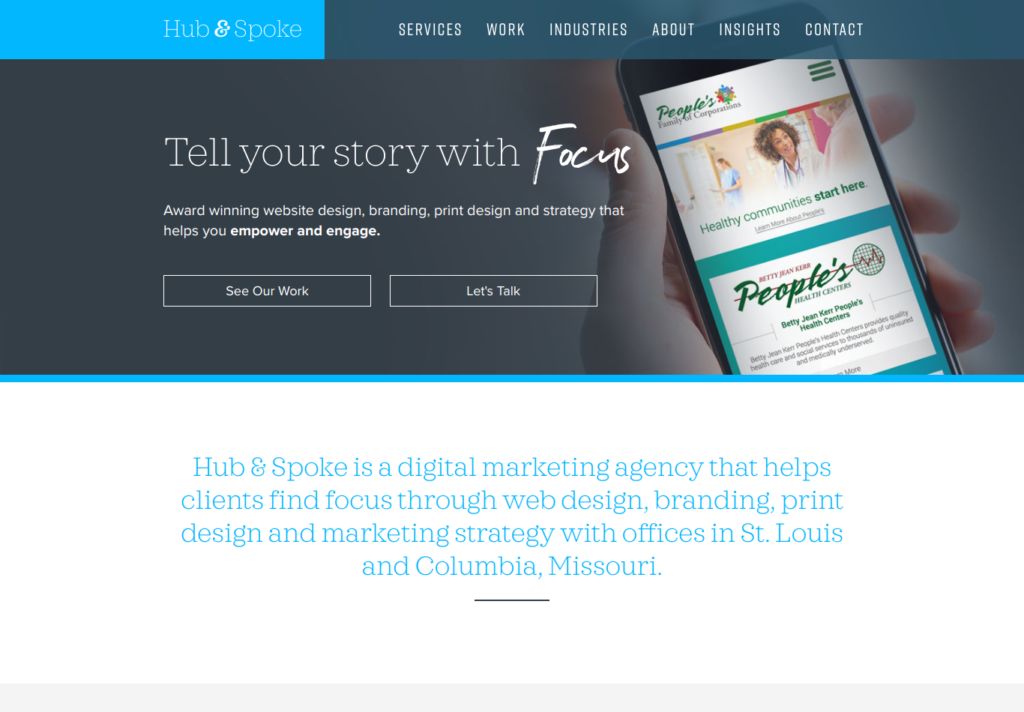 Hub & Spoke – St. Louis Agency Website