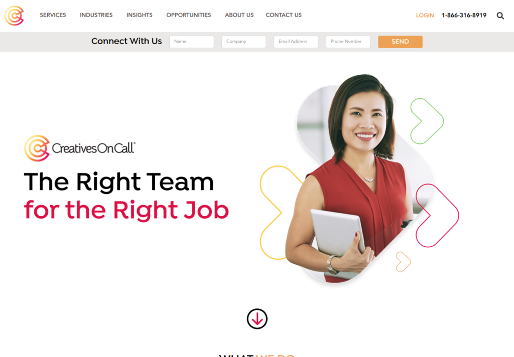 Creative on Call – St. Louis Agency Website