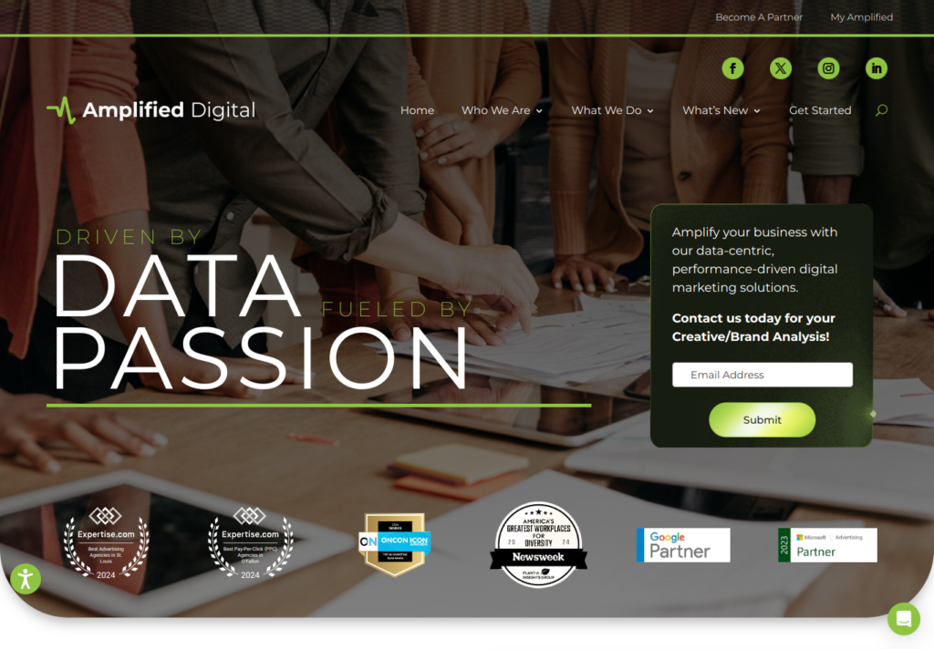 Amplified Digital Agency – St. Louis Agency Website