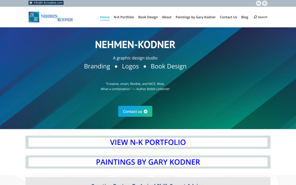 Nehmen-Kodner Website Screenshot