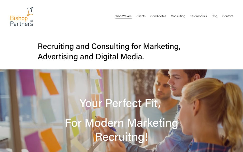 Bishop Partners Website Screenshot