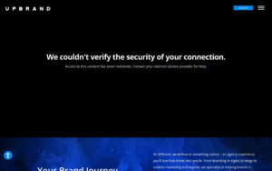UpBrand Website Screenshot