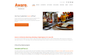 Aware Advertising Website Screenshot