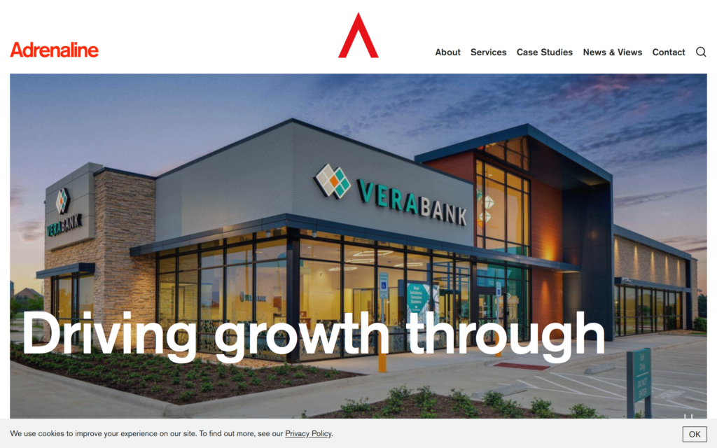 Adrenaline Agency Website Screenshot