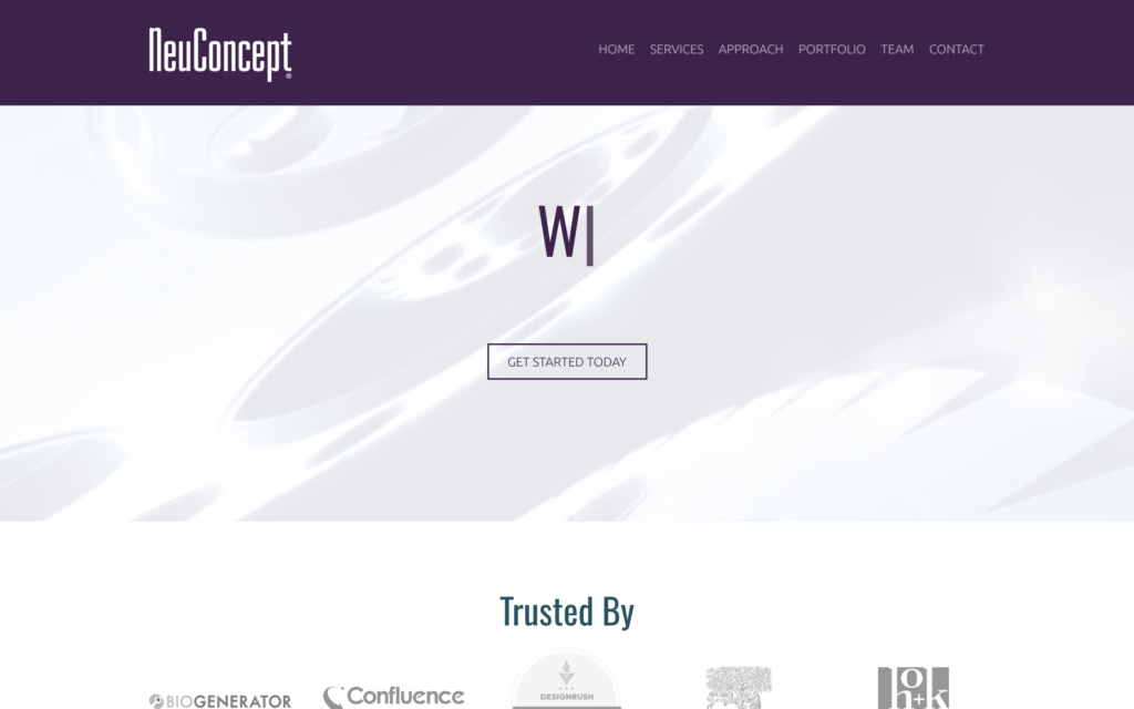 NeuConcept Website Screenshot