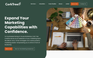 Cork Tree Creative Website Screenshot