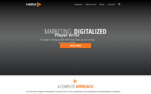 Captiva Marketing Website Screenshot