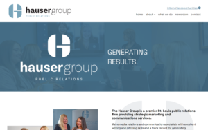 The Hauser Group Website Screenshot