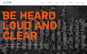 5BYFIVE Creative Website Screenshot