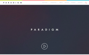 Paradigm Website Screenshot