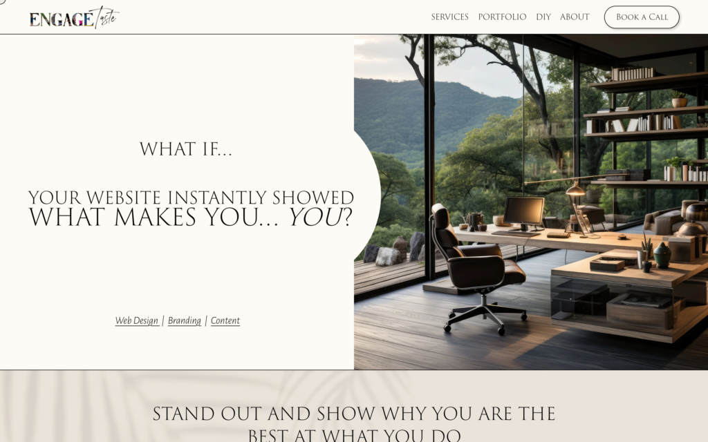 EngageTaste Website Screenshot