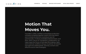 Coolfire Website Screenshot