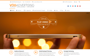 VOG Advertising Website Screenshot