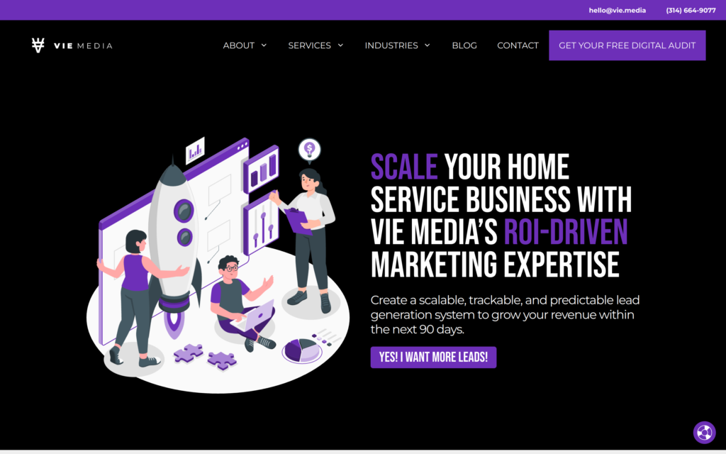 VIE Media Website Screenshot