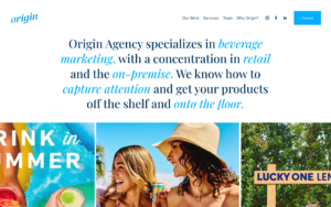 Origin Agency Website Screenshot