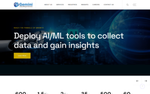 Gemini Consulting & Services Website Screenshot