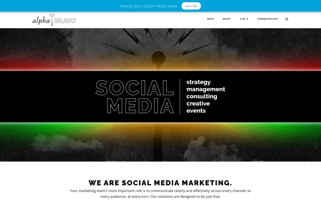 Alpha | Bravo Website Screenshot