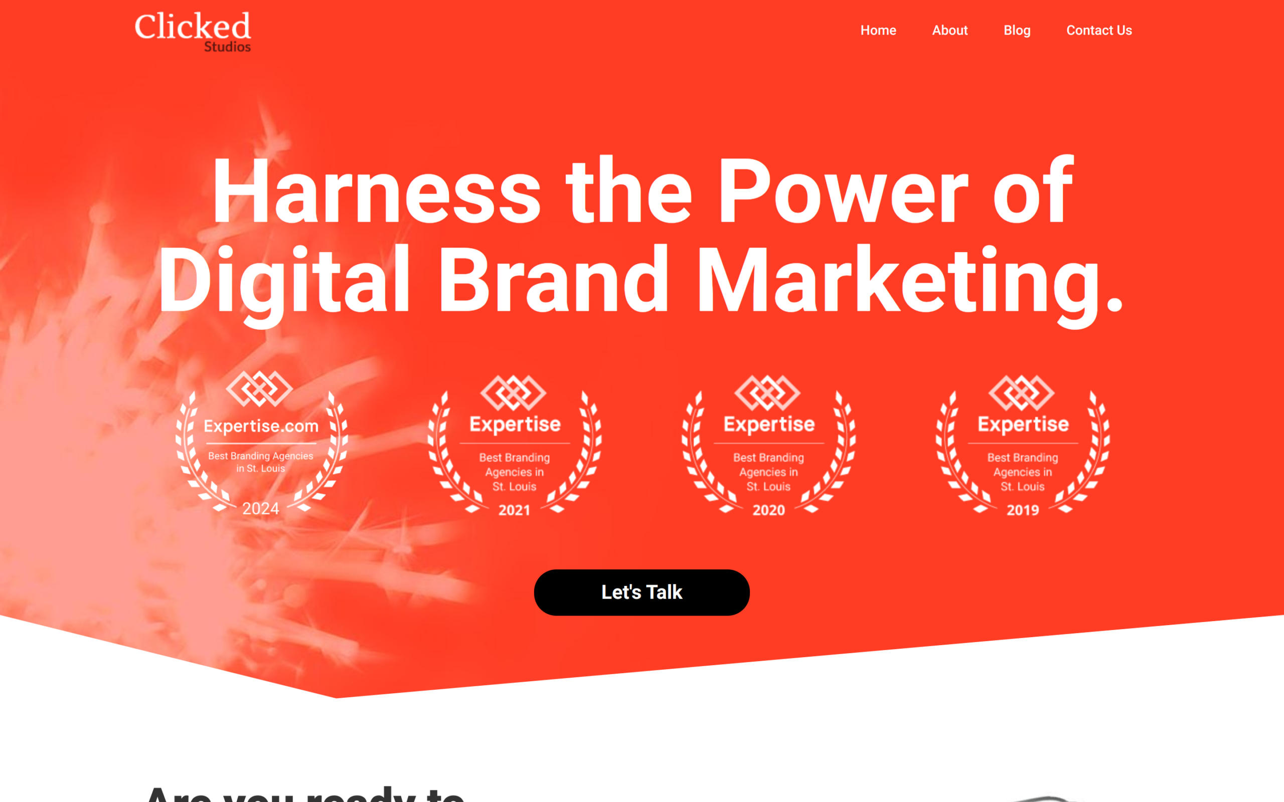 Clicked Studios Website Screenshot