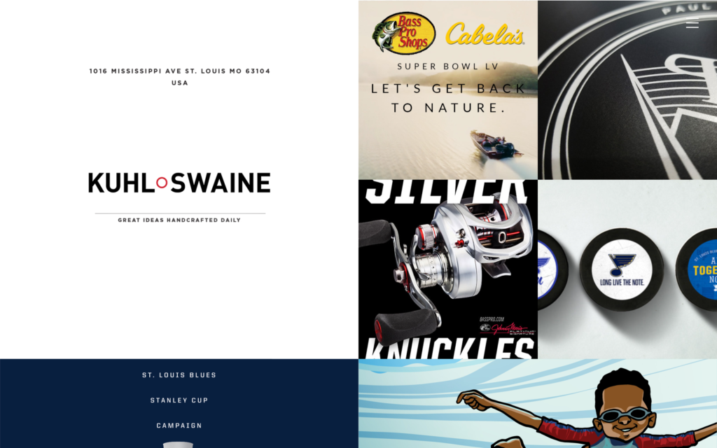 Kuhl / Swaine Website Screenshot