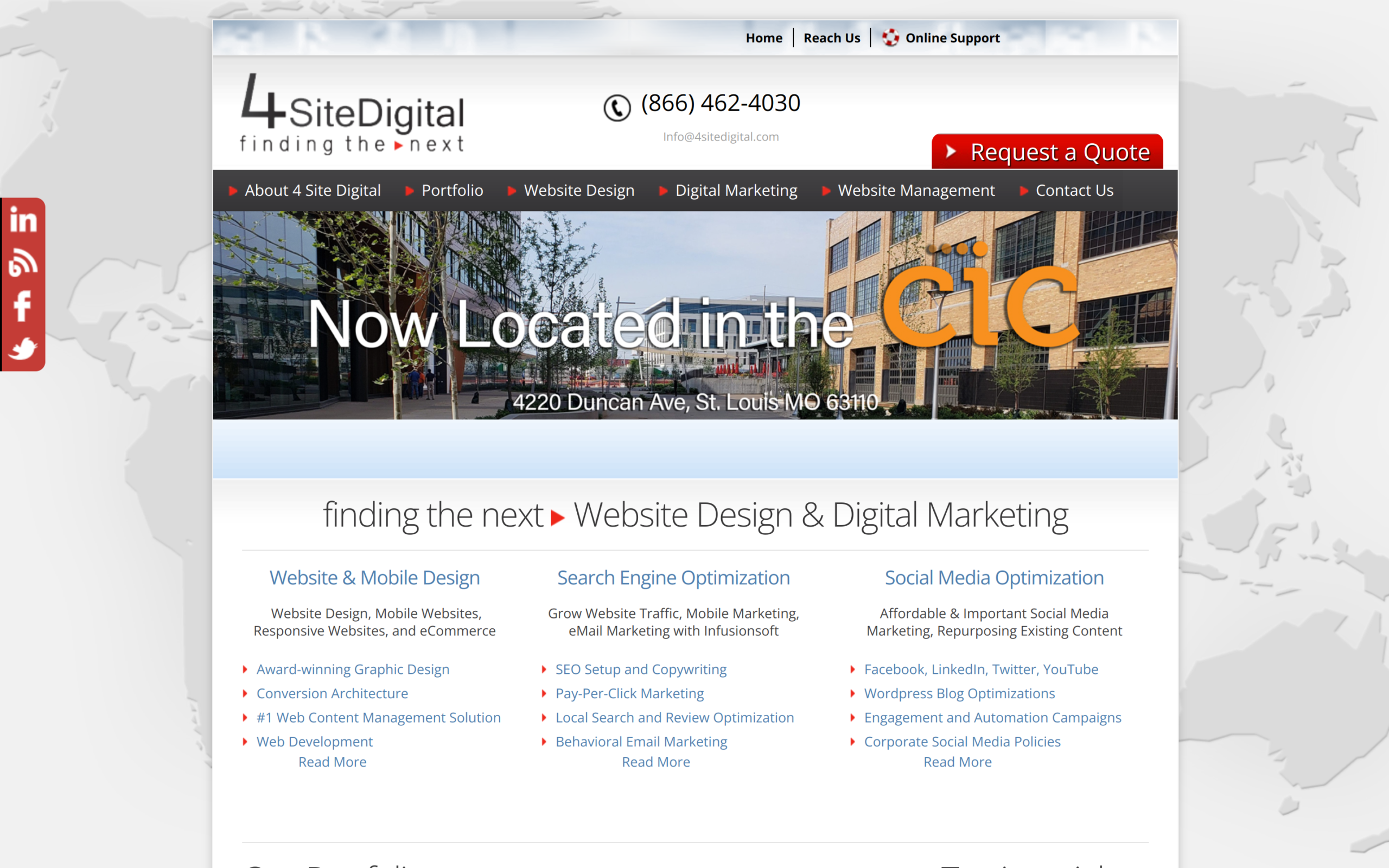 4 Site Digital Website Screenshot