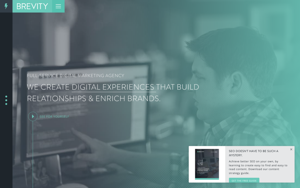 Brevity Website Screenshot