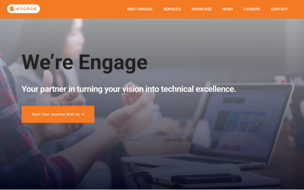 Engage Software Website Screenshot