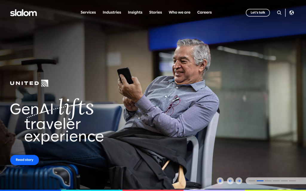 Slalom Website Screenshot