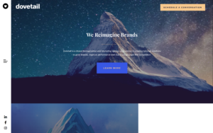 Dove Tail Website Screenshot