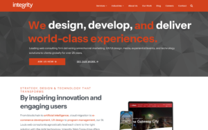 Integrity Website Screenshot