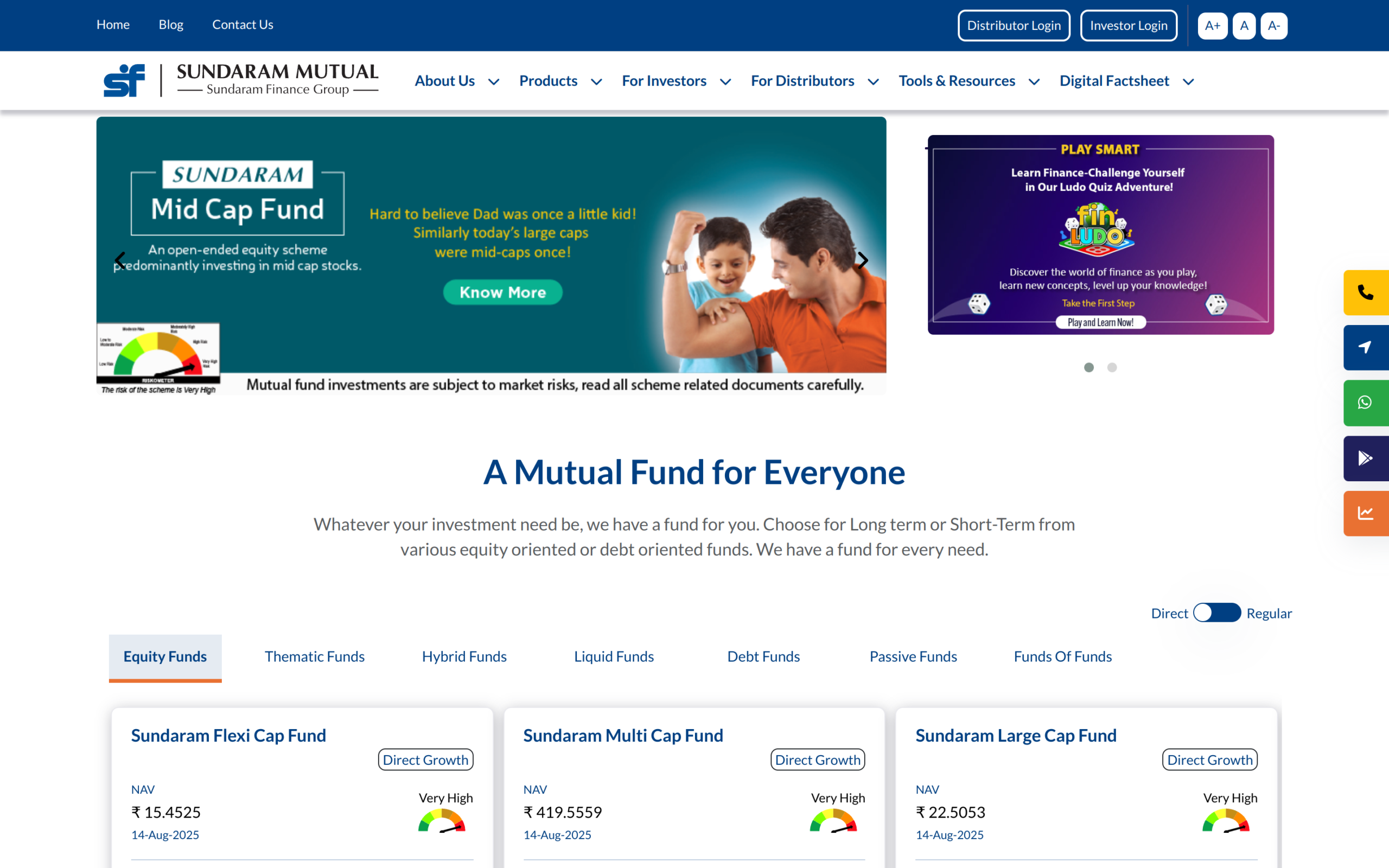 Sundaram Website Screenshot