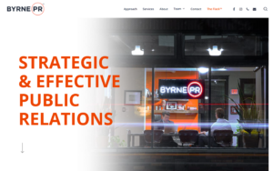Bryne PR Website Screenshot