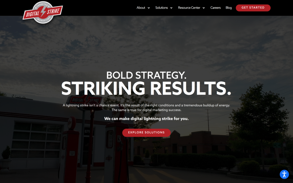 Digital Strike Website Screenshot