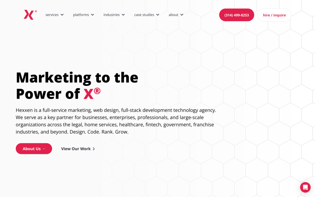 Web Design and Company Website Screenshot