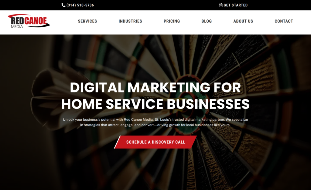 Red Canoe Media Website Screenshot