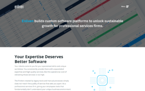 Enliven Website Screenshot