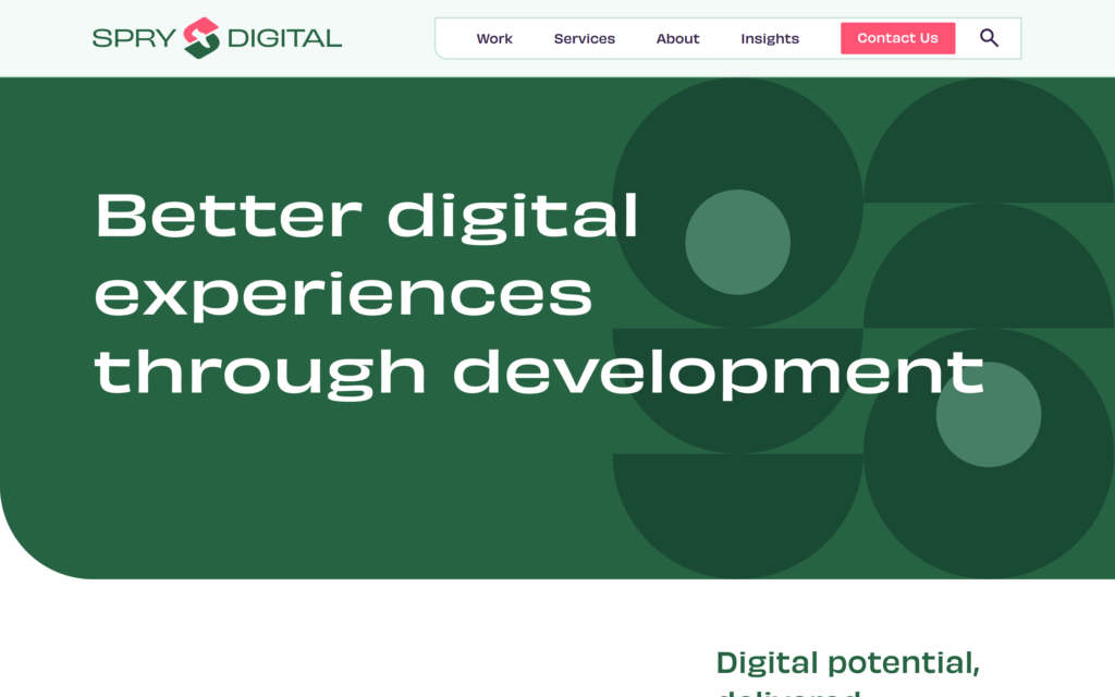 Spry Digital Website Screenshot