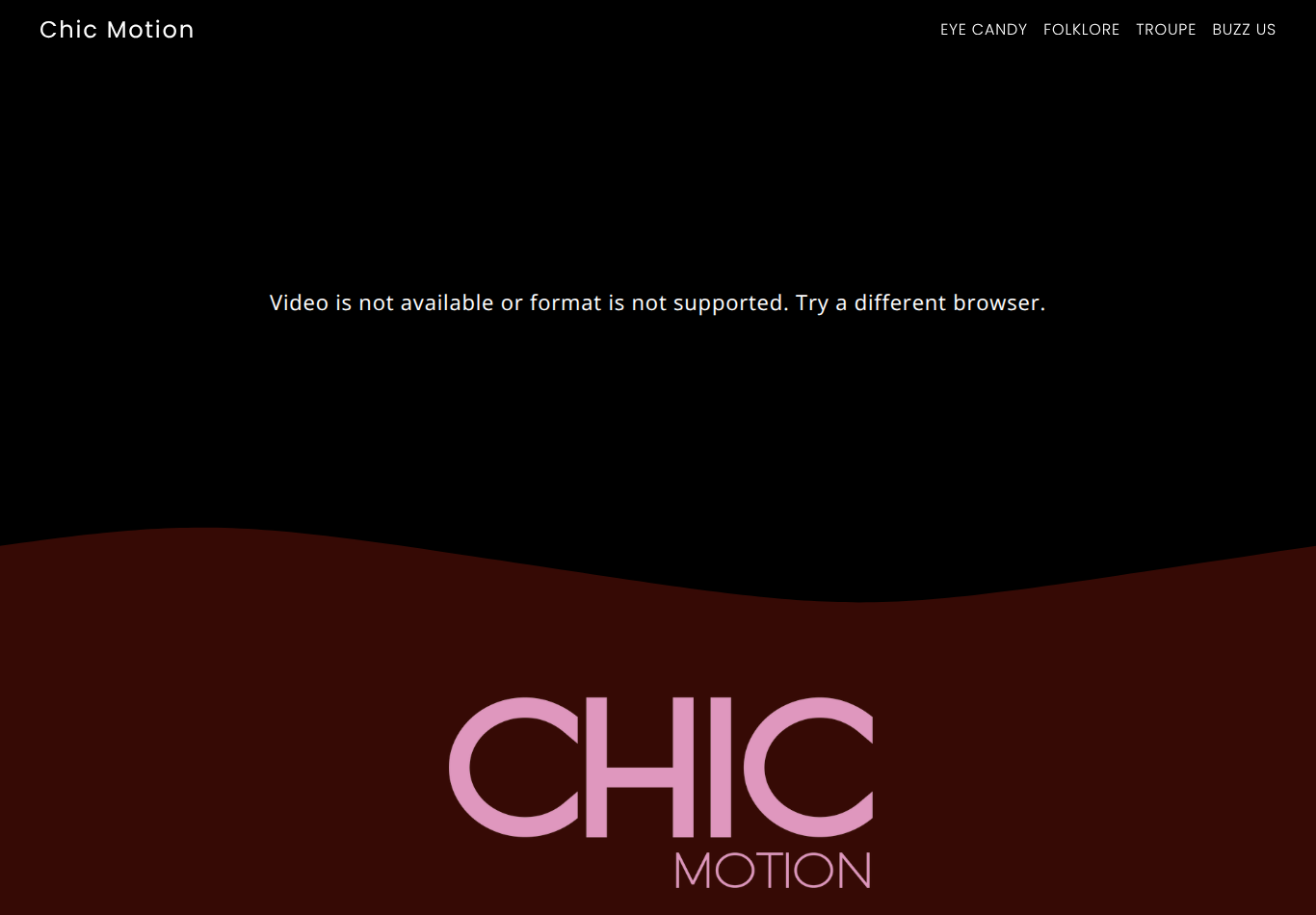Chic Motion- Website Screenshot