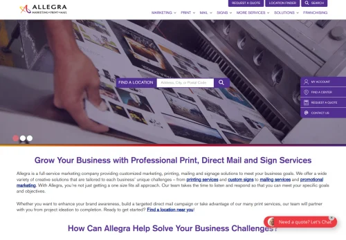 Allegra Marketing – St. Louis Agency Website